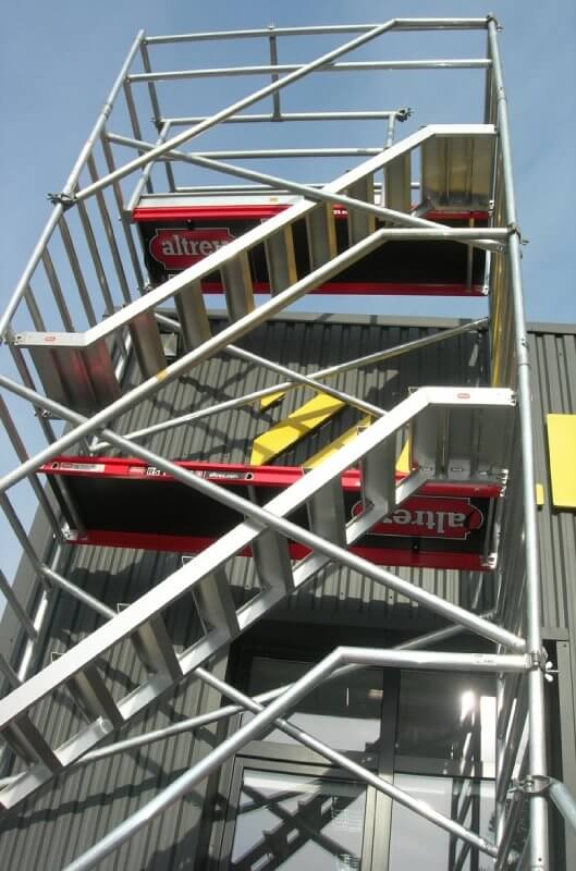 Mobilus aliuminis bokštelis laiptinė Altrex